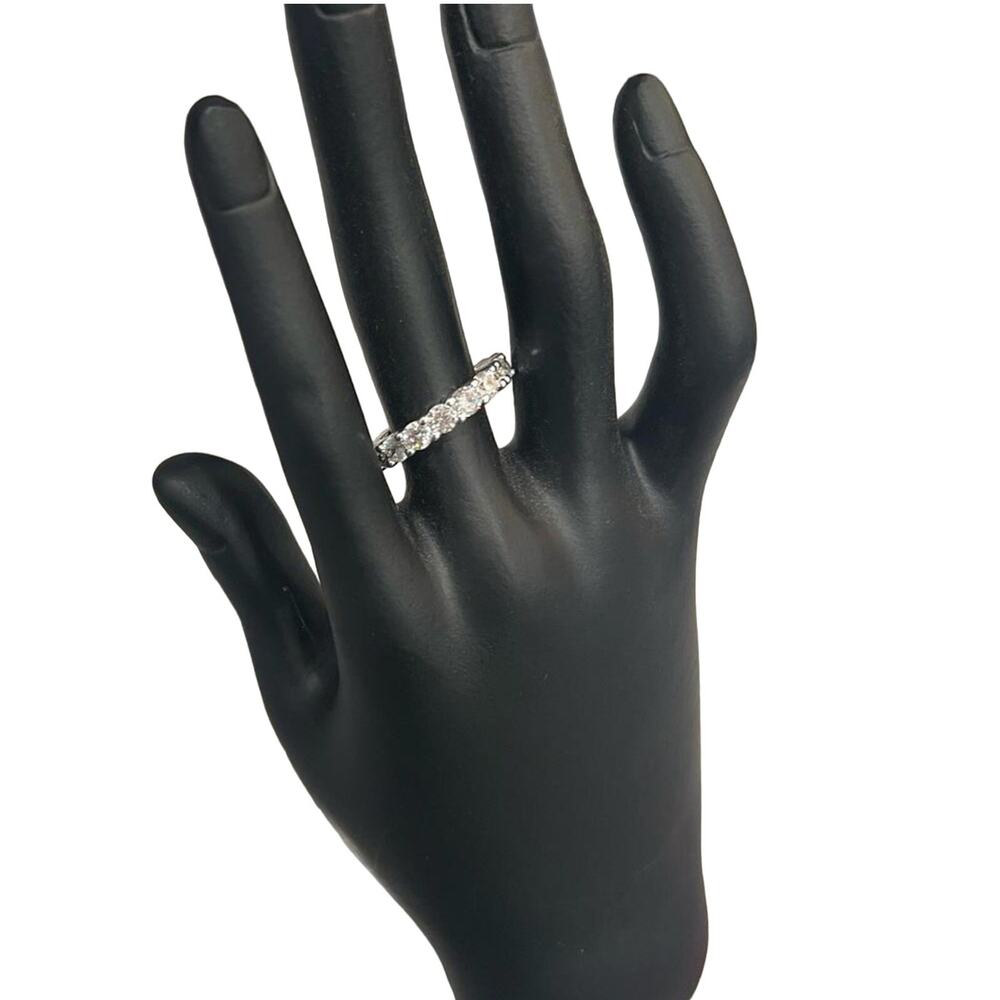 NEW Charter Club CZ Silver Tone Eternity Ring (CCXX006)